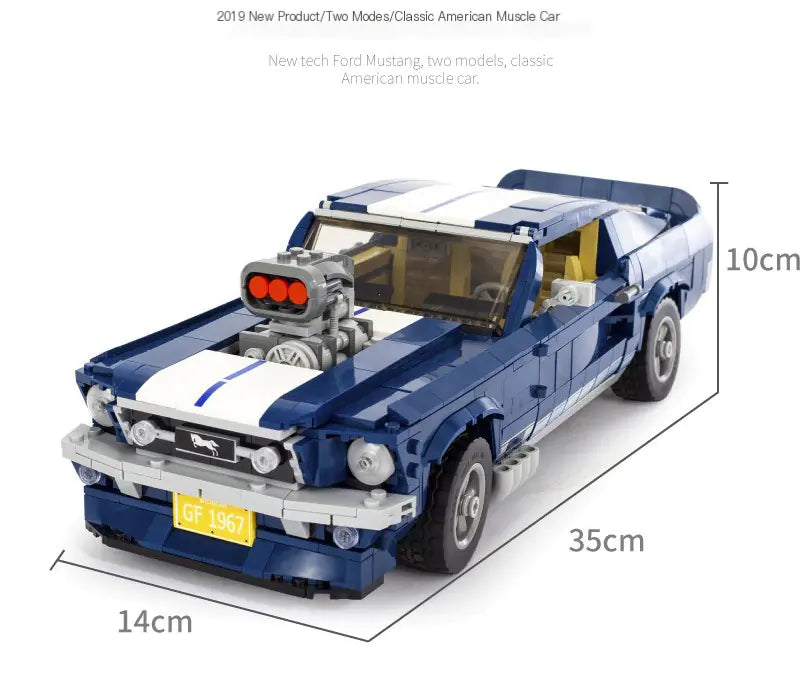 ford mustang armable en bloques