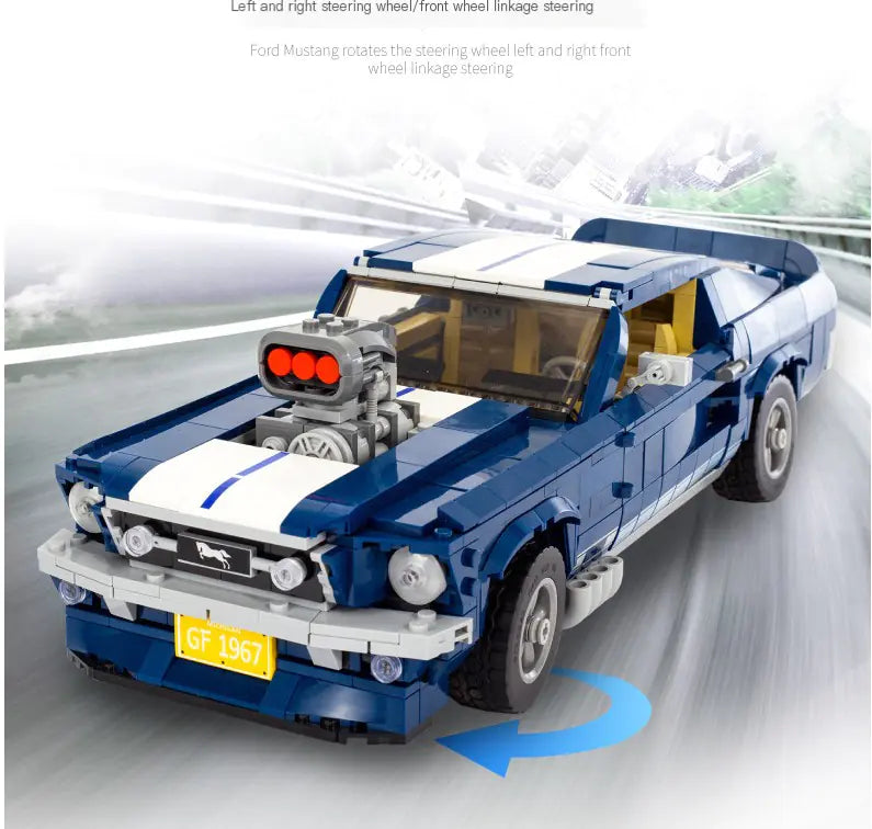 ford mustang armable en bloques