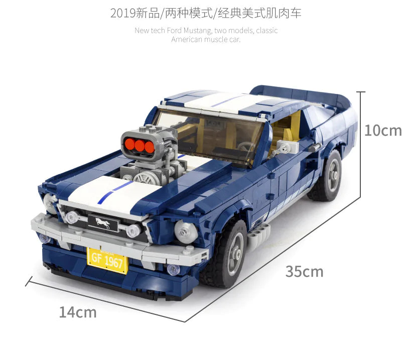 ford mustang armable en bloques