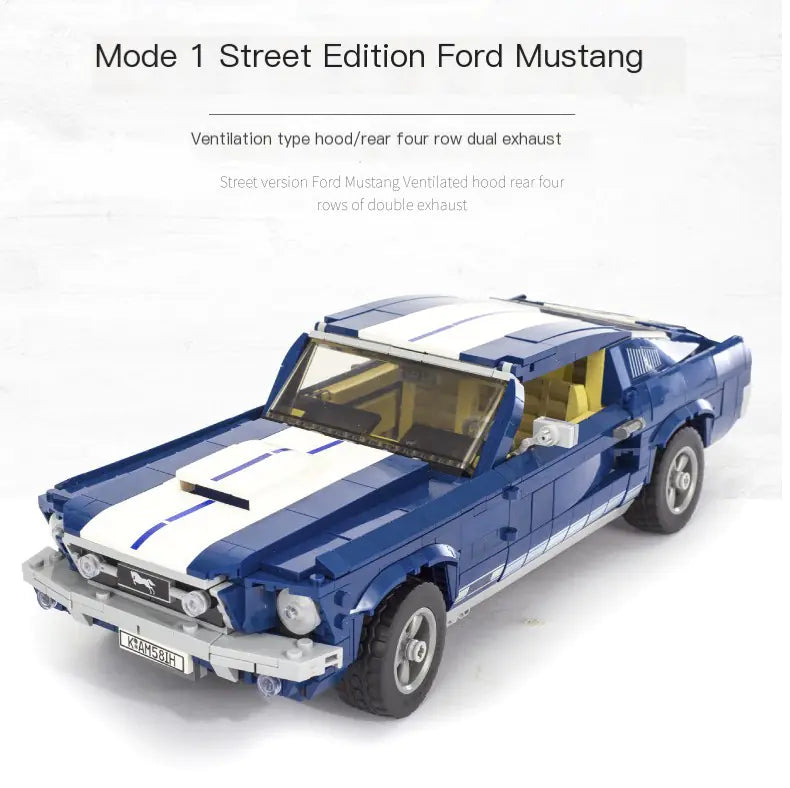 ford mustang armable en bloques